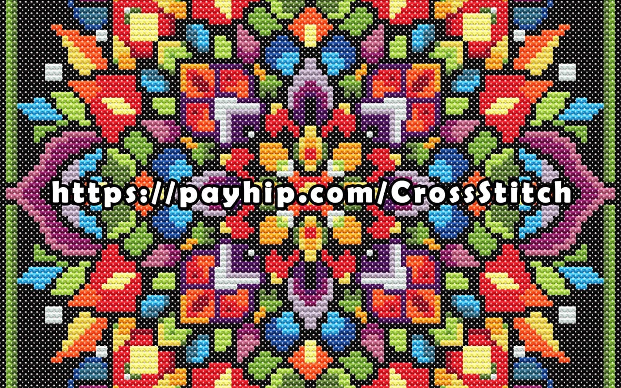 Mandala #1 Cross-Stitch Pattern PDF | Instant Download