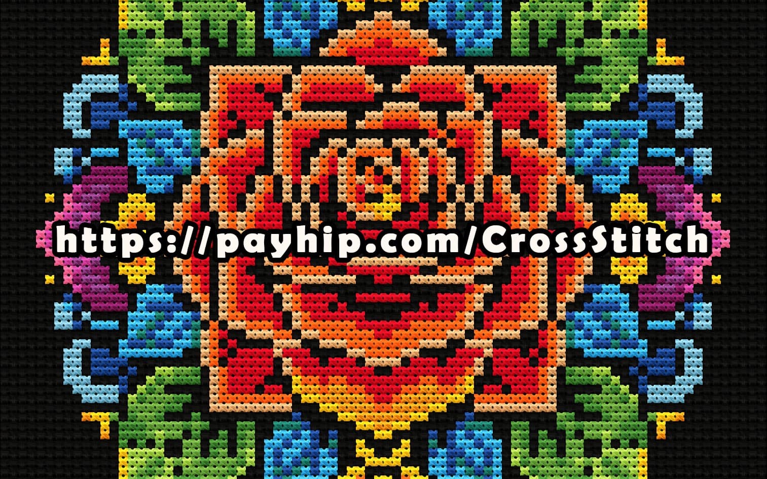 Beautiful Flower - Cross-stitch Pattern PDF | Instant Download