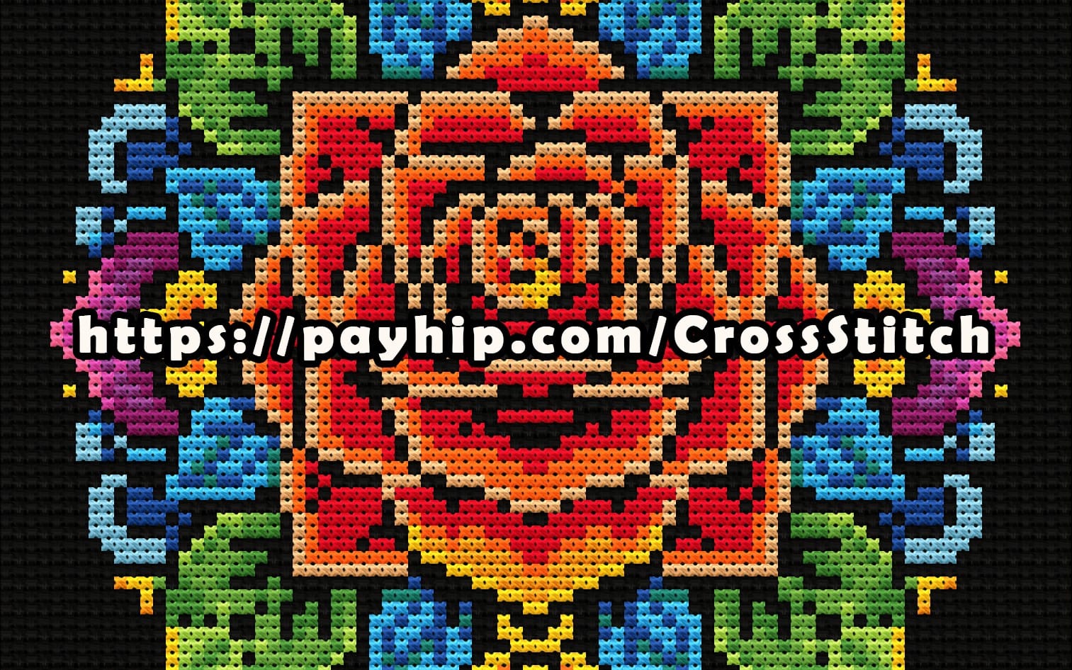 Beautiful Flower - Cross-stitch Pattern PDF | Instant Download