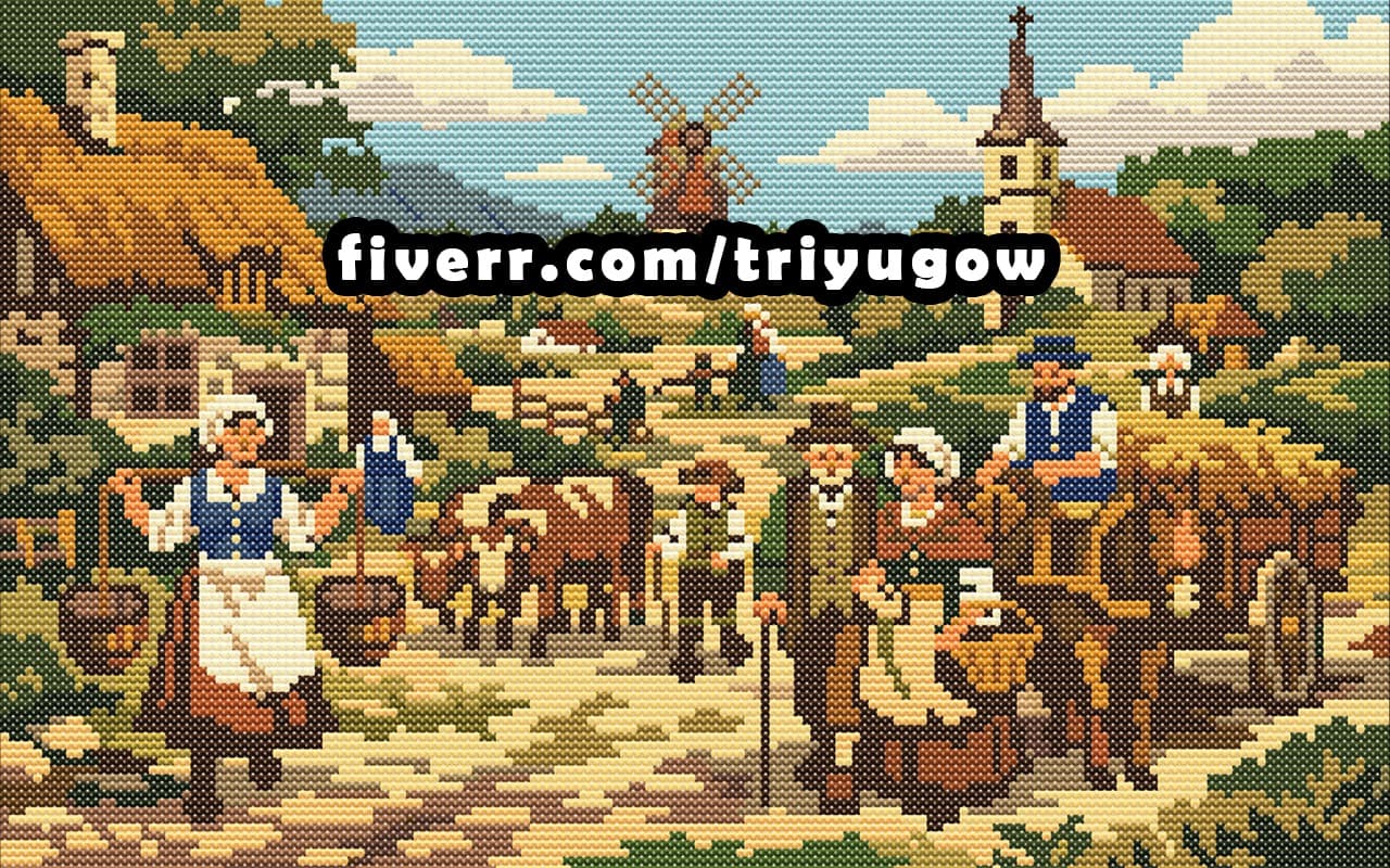 The Netherlands Once Upon a Time - Cross-stitch Pattern PDF | Instant Download