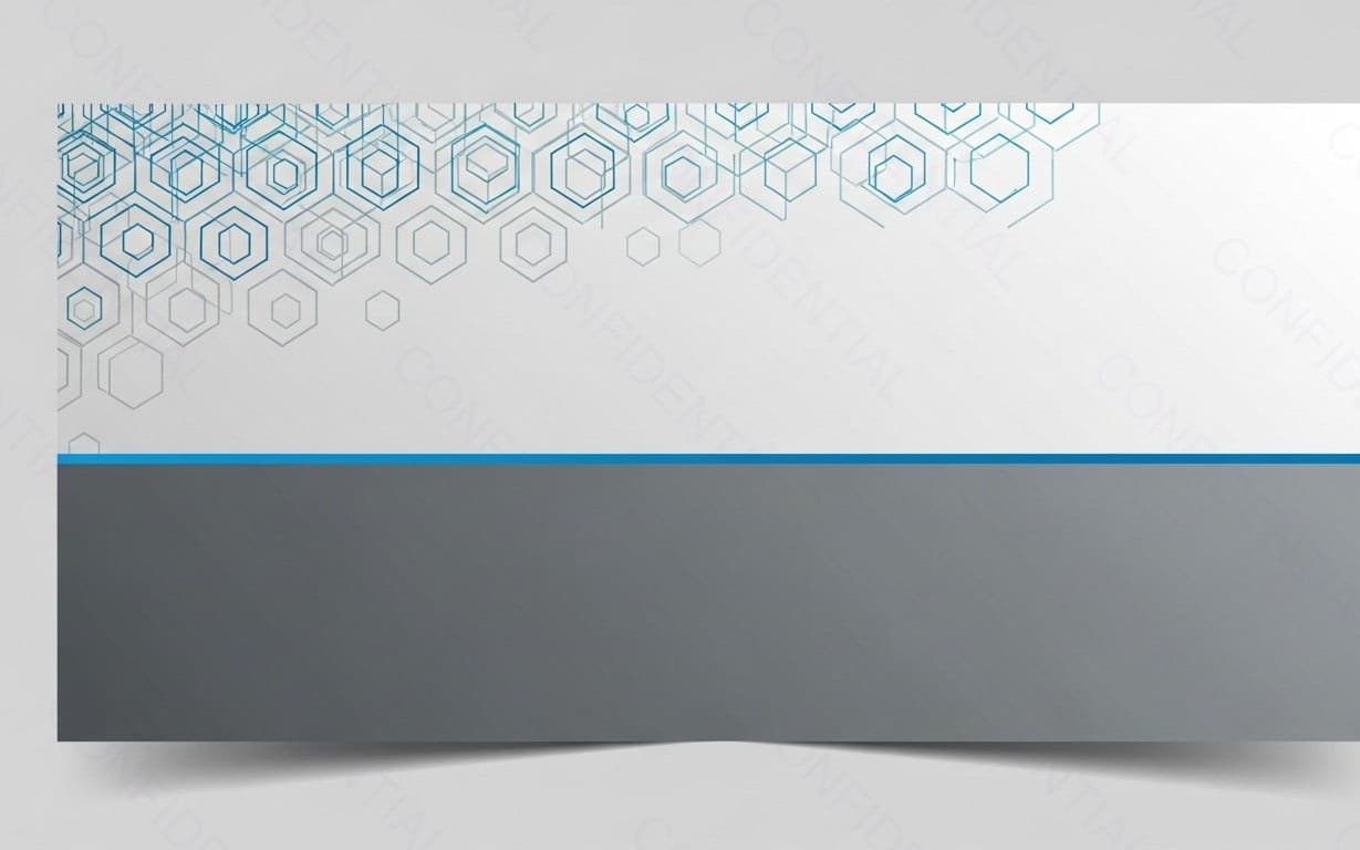 Business Card Template With Hexagon Pattern and Modern Minimal Design