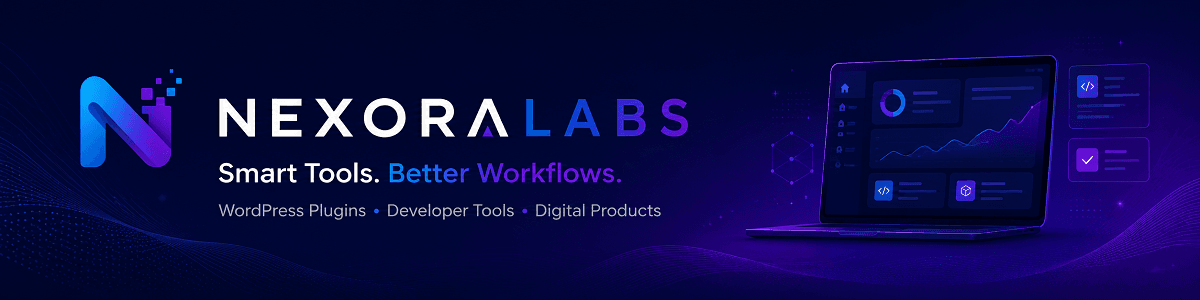NexoraLabs store banner