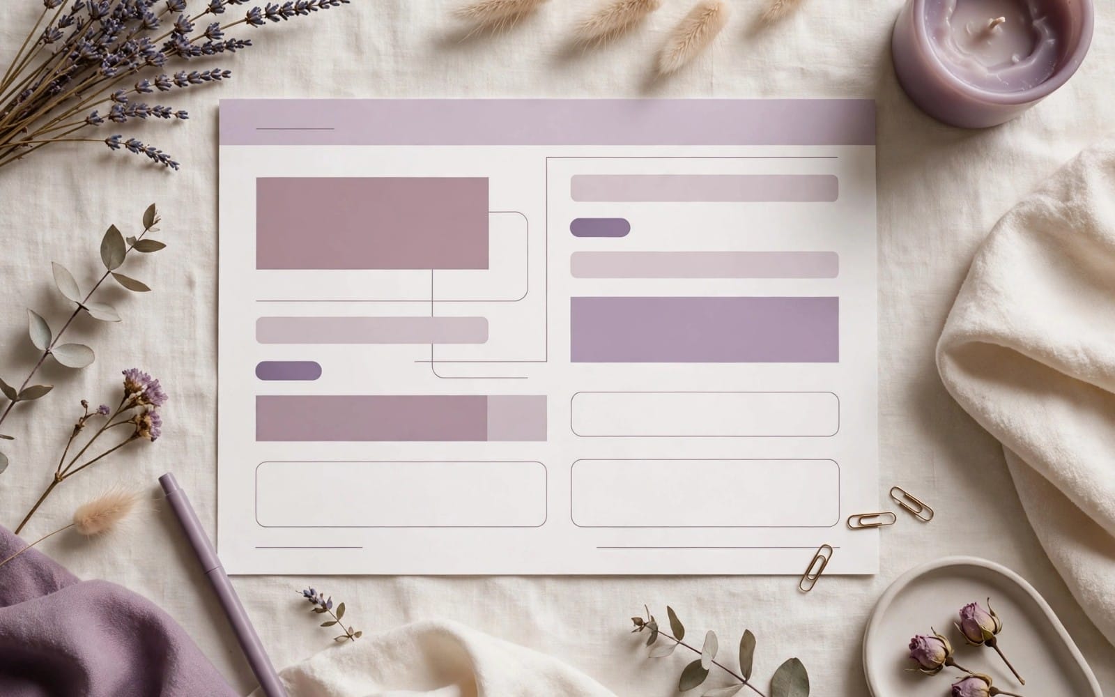 Creator Brand-Deal Rate Card Pack cover - mauve flat-lay rate card mockup