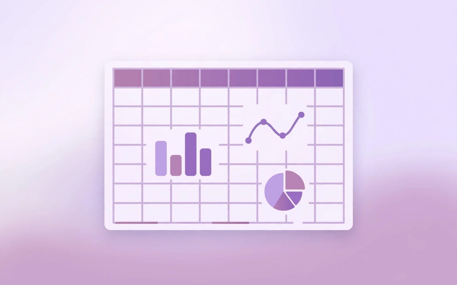 Research & Synthesis OS cover image - bright lavender spreadsheet mockup with charts