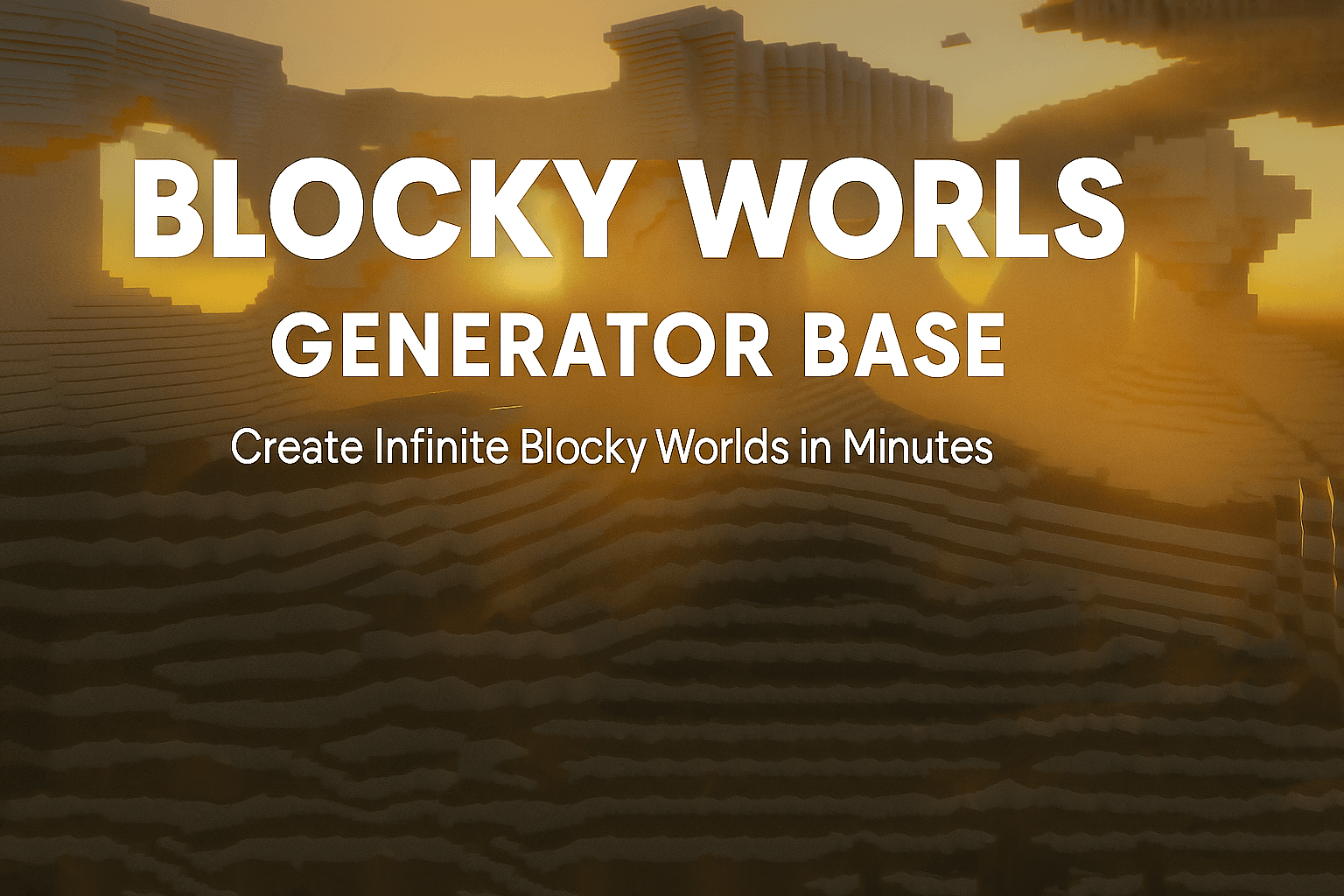 Blocky World Generator Base