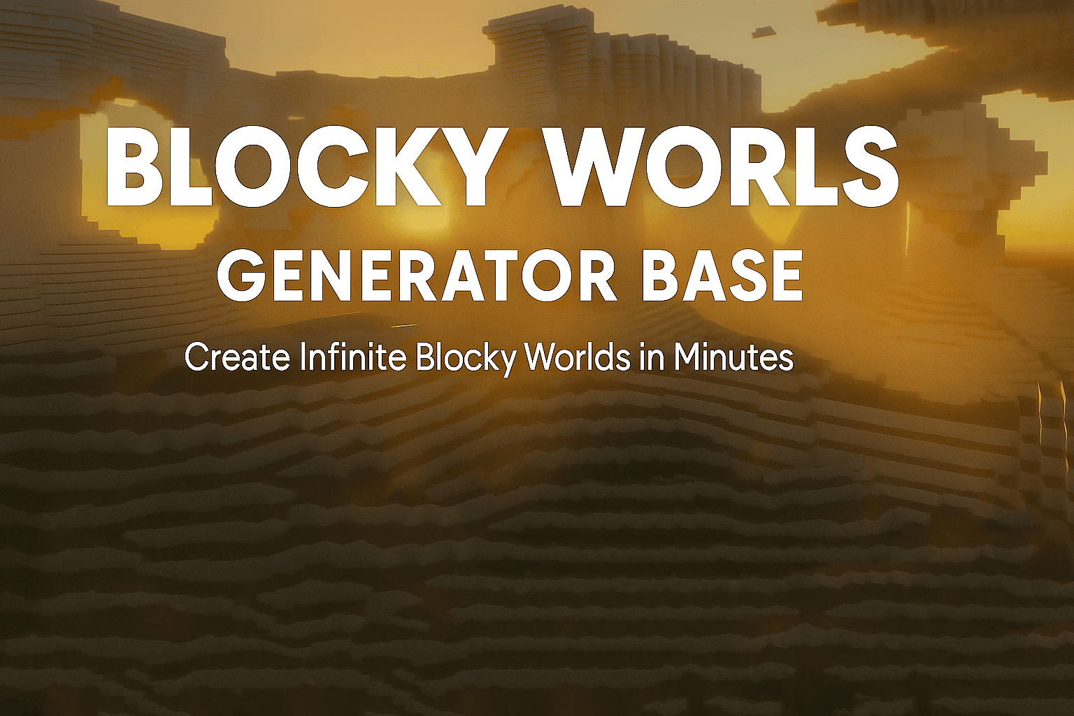 Blocky World Generator Base