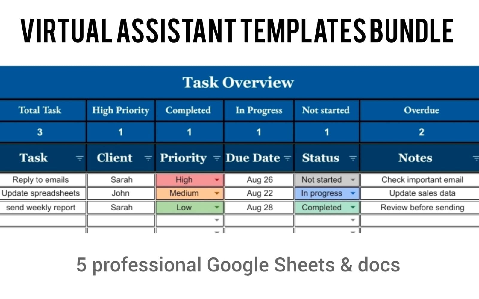 Virtual Assistant Templates Bundle