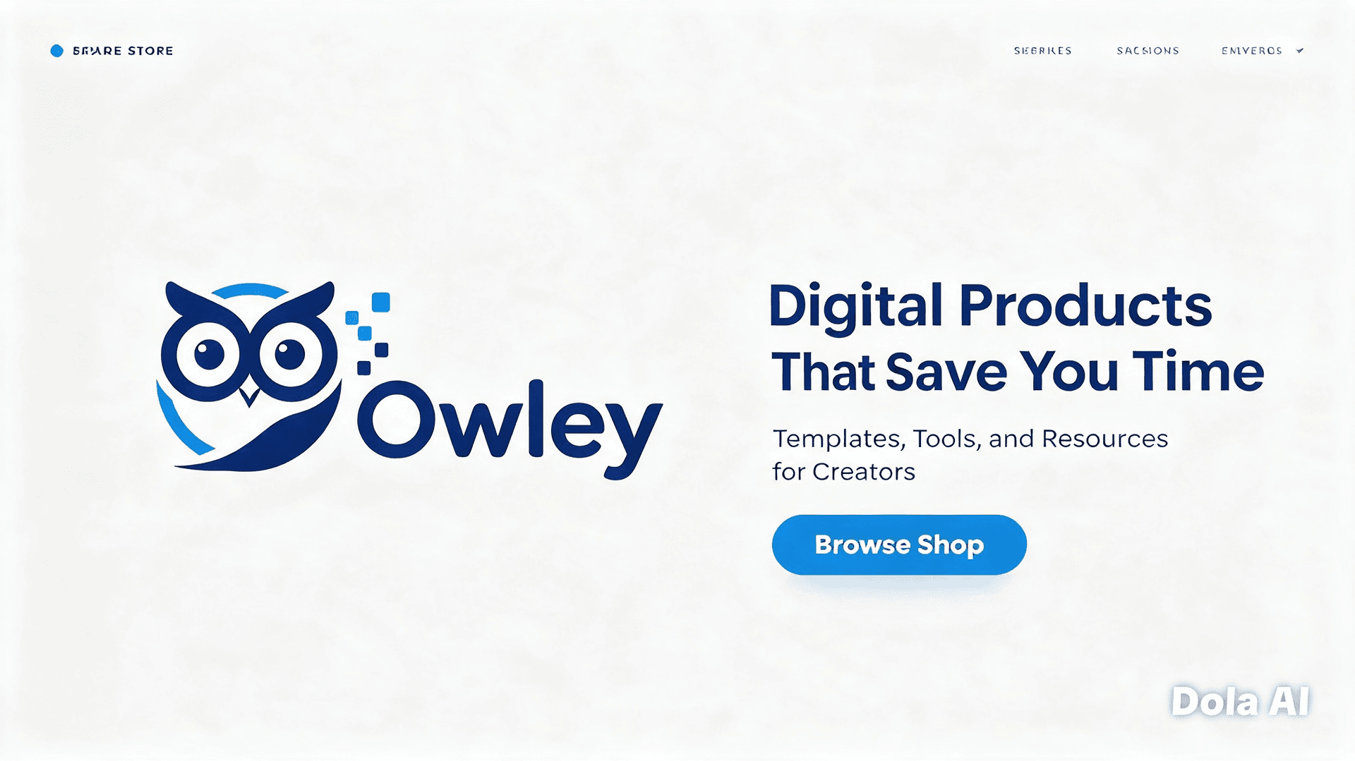 Баннер магазина Owley
