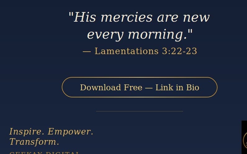 New Beginnings -FREE 7 Day Devotion Series
