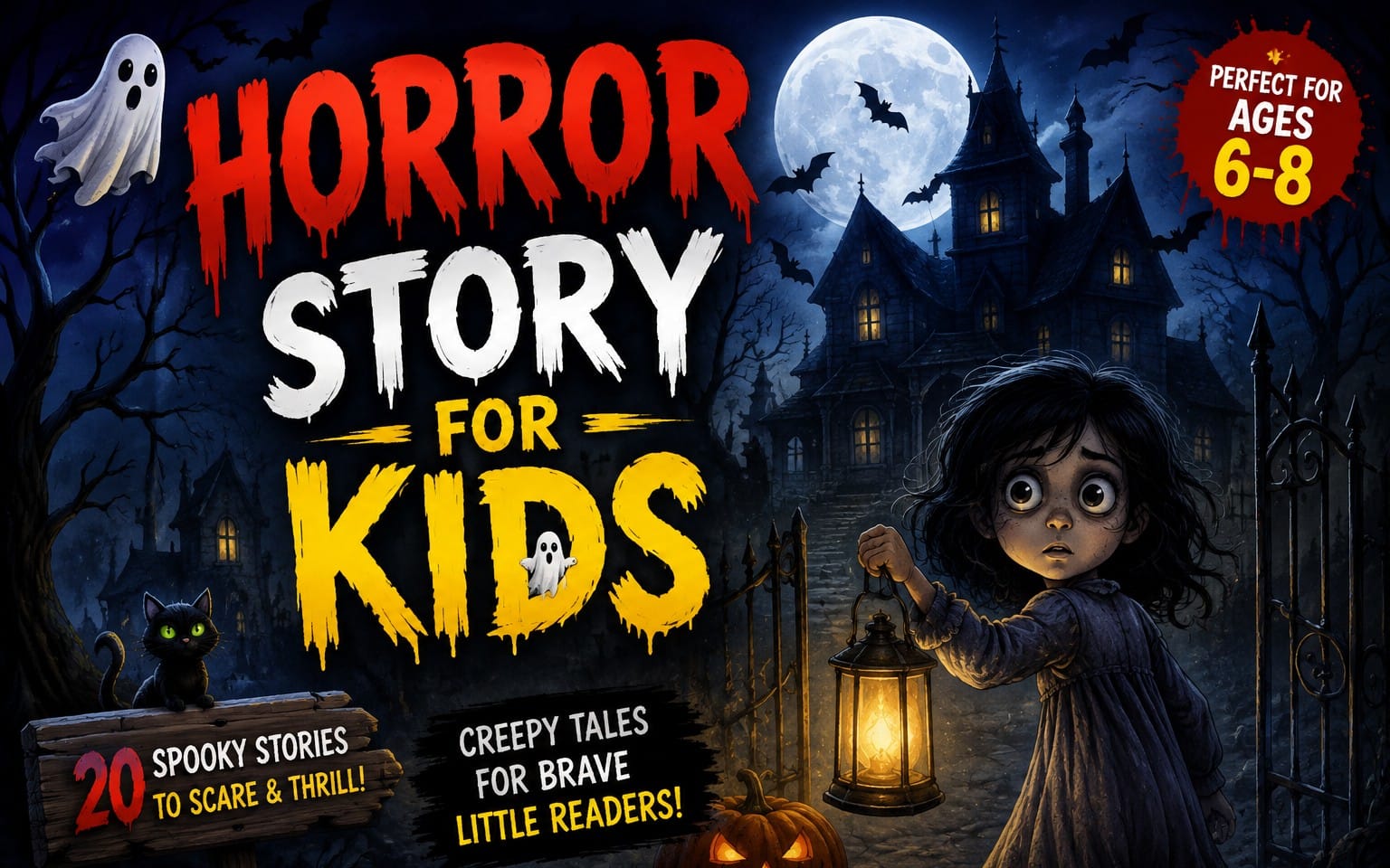 Scary but Fun! 100 Horror Stories for Kids: Spooky Tales for Brave Boys & Girls