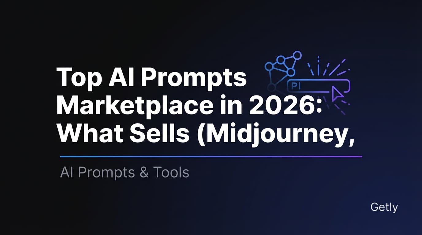 Лучшие AI prompts marketplace в 2026: что продаётся (Midjourney, DALL‑E, ChatGPT, Stable Diffusion) и как продавать AI промпты на Getly