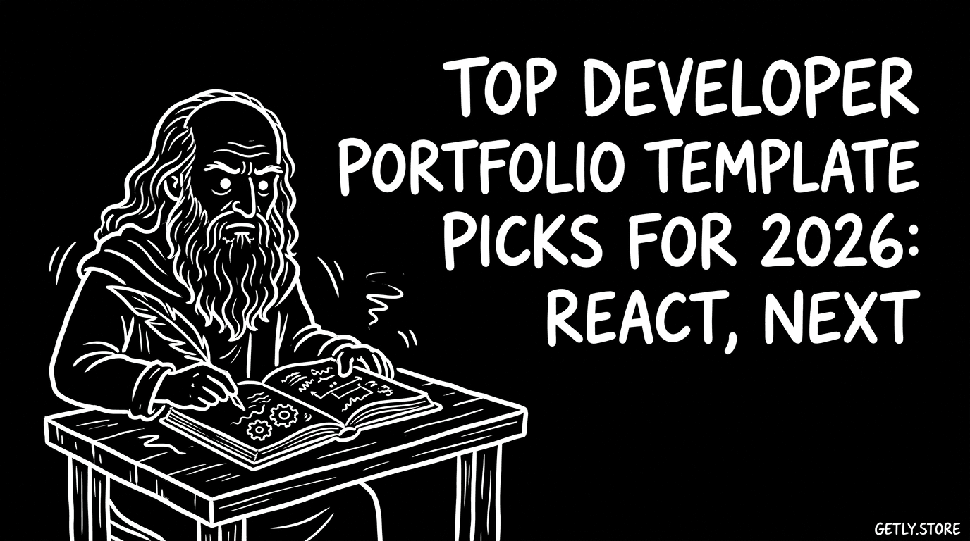 Топ шаблонов developer portfolio для 2026: React, Next.js и HTML (лучший код-портфолио showcase)