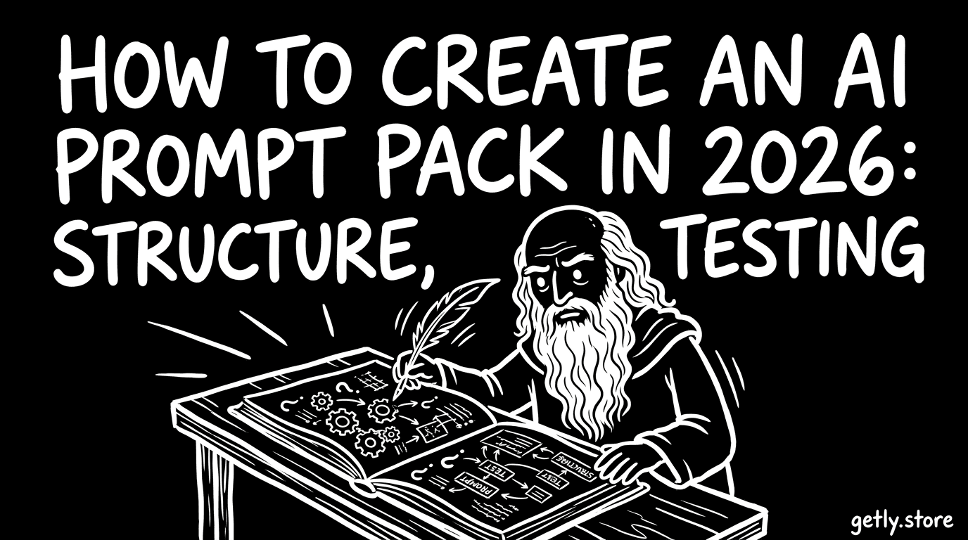 How to Create an AI Prompt Pack in 2026: Structure, Testing & Pricing (Sell on AI Prompts Marketp...
