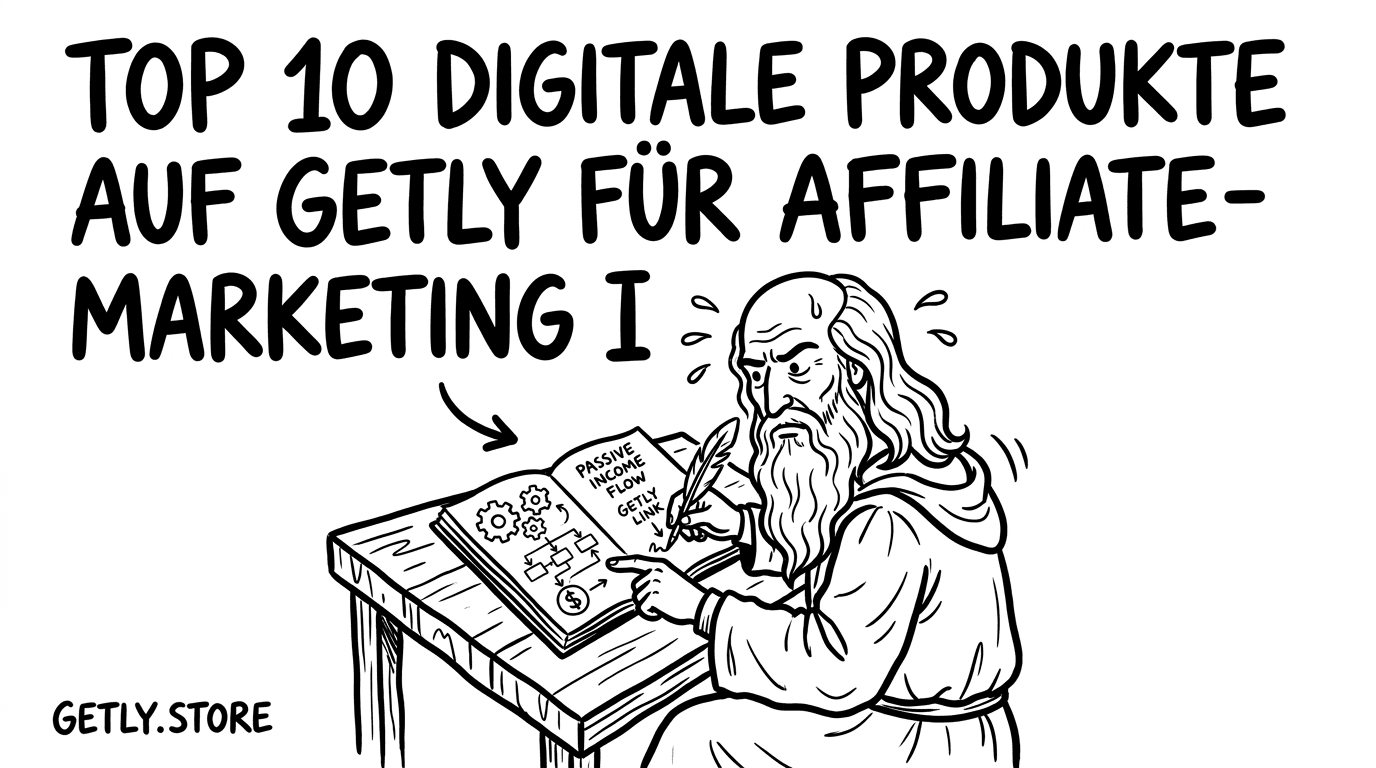 Top 10 digitale Produkte auf Getly für Affiliate-Marketing in 2026 (Passive Income)
