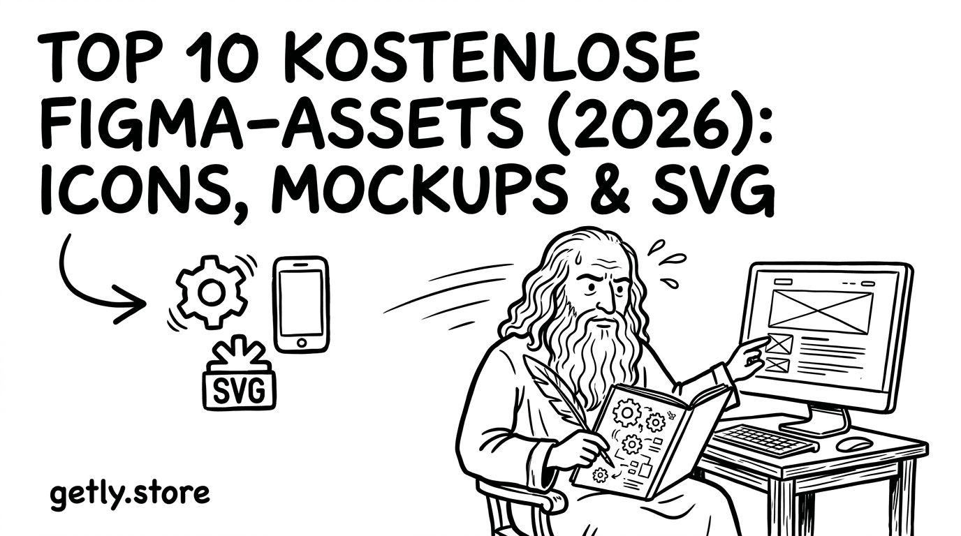 Top 10 kostenlose Figma-Assets (2026): Icons, Mockups & SVG