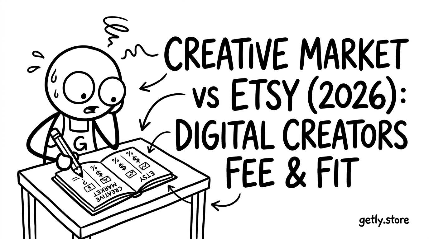Creative Market vs Etsy (2026): Digital Creators Fee & Fit