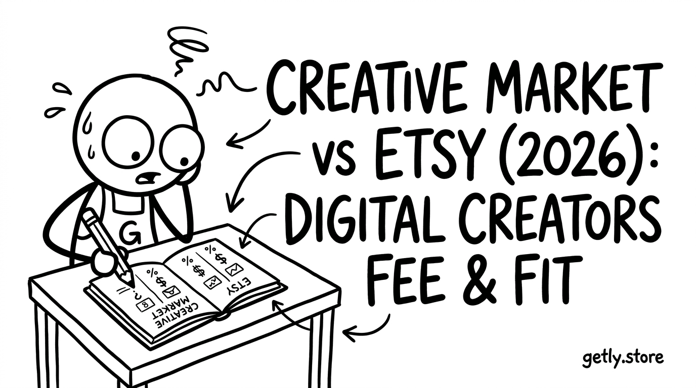 Creative Market vs Etsy (2026): Digital Creators Fee & Fit