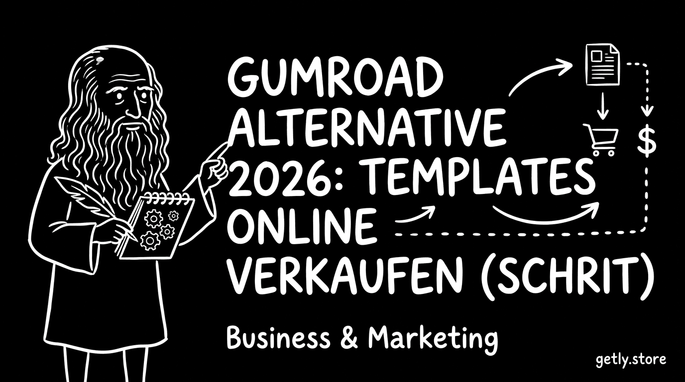 Gumroad Alternative 2026: Templates online verkaufen (Schritt-für-Schritt)