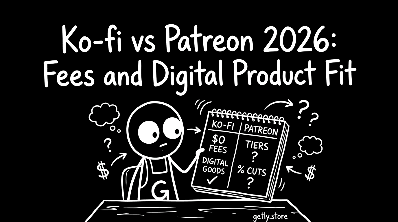 Ko-fi vs Patreon 2026: Fees and Digital Product Fit