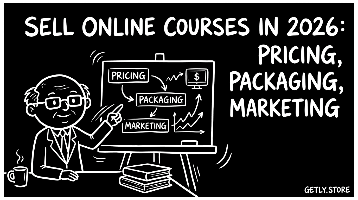 Sell online courses in 2026: pricing, packaging, marketing