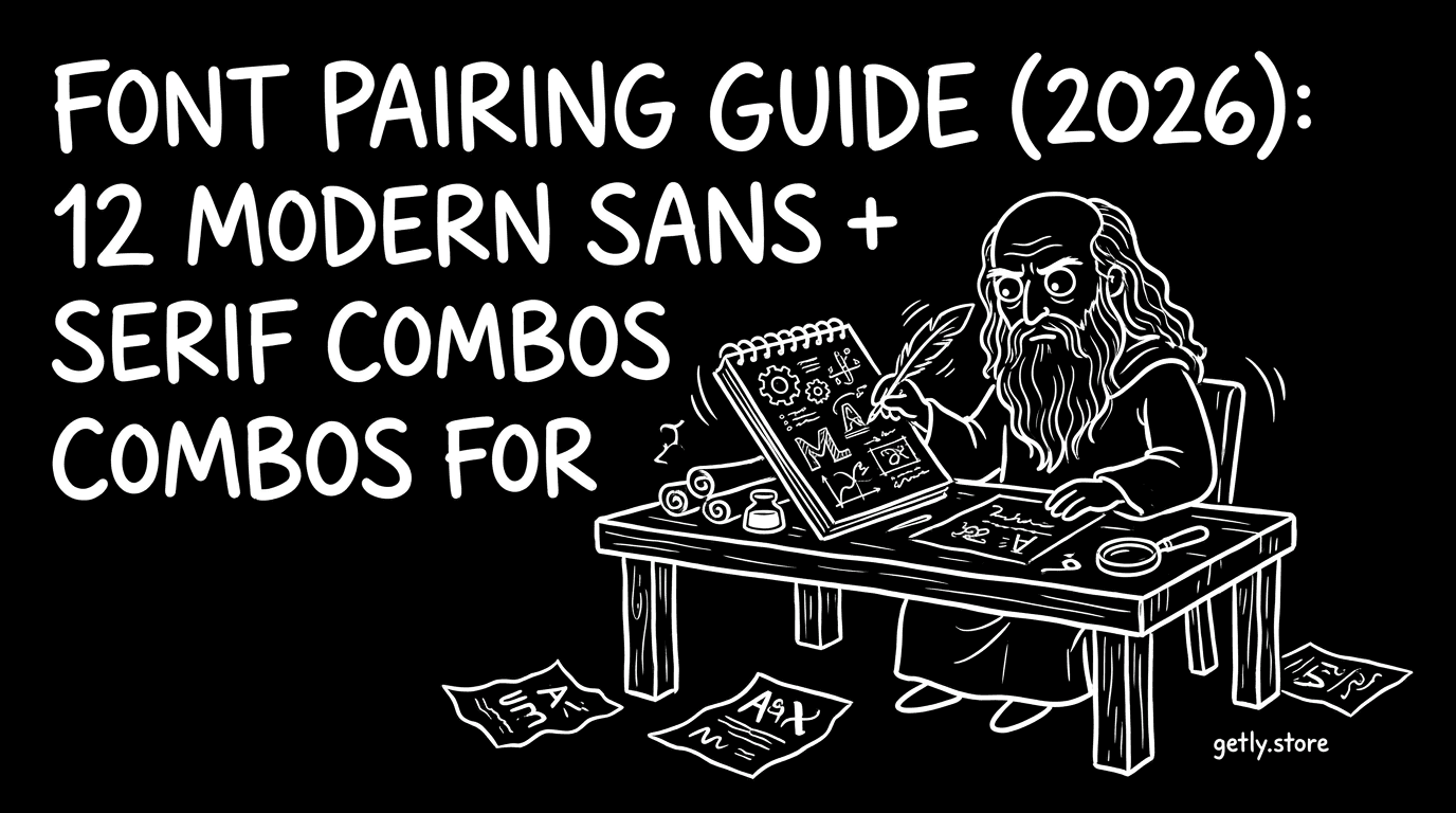 Font Pairing Guide (2026): 12 Modern Sans + Serif Combos for Design Work