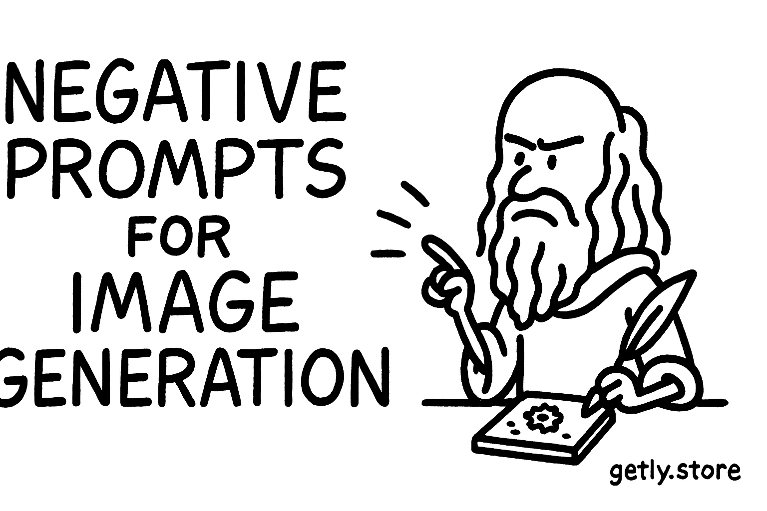 Negative Prompts for Image Generation