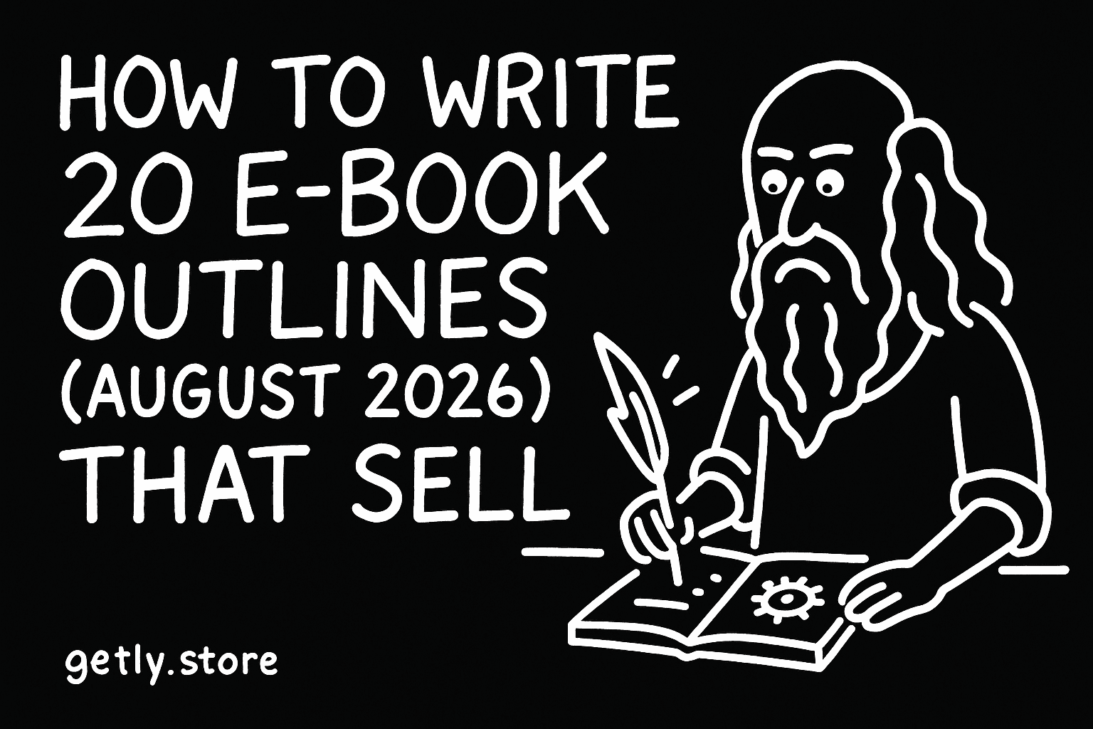 Как писать продающие outlines для 20 e-book в августе 2026: чек-листы и примеры