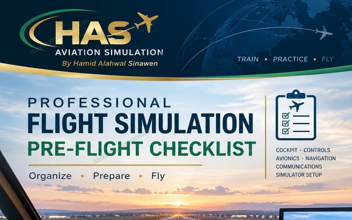 Workout Checklist.pdf Professional Flight Simulation Pre-Flight Checklist | Getly