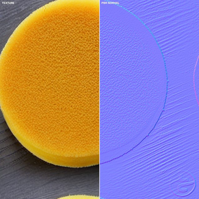 Normal Map Unity Detailed Food PBR Material | Getly