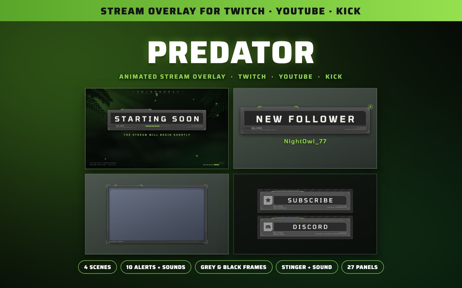 Parcel Packing Design Predator Stream Overlay Package | Getly