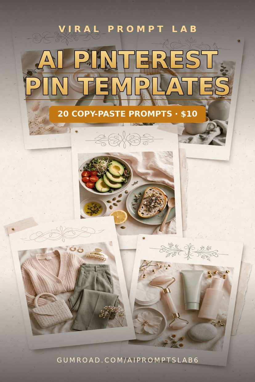 Firefly Copy AI Pinterest Pin Templates: 20 Copy-Paste Midjourney, DALL-E 3 | Getly